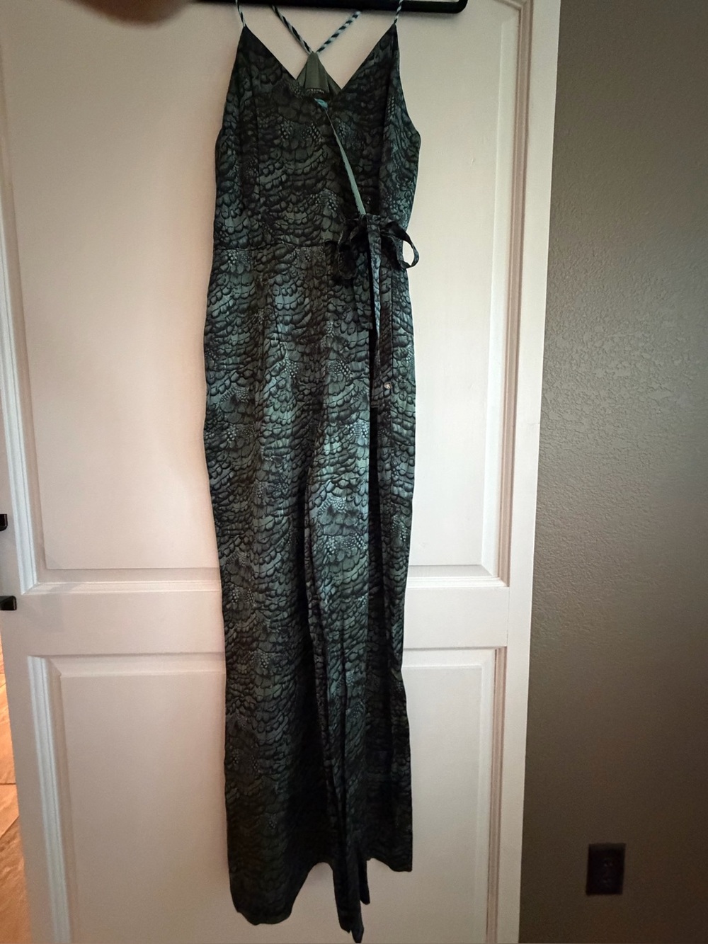 Scotch & Soda Teal and Black print one piece